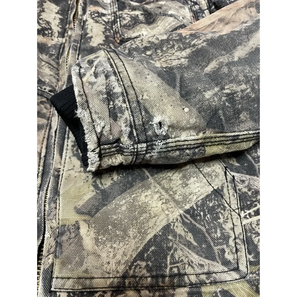 BOYS DICKIES SHERPA LINED DUCK Winter JACKET Medium CAMO‎ Zip Front